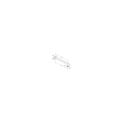 Square Design Shower Arm Kludi A-QA 40 cm Chrome