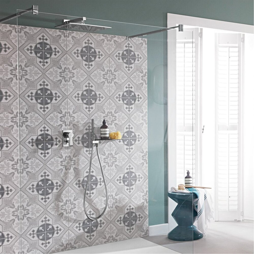 Рамка за душ Villeroy&Boch Universal 40 cm квадратен профил хром гланц