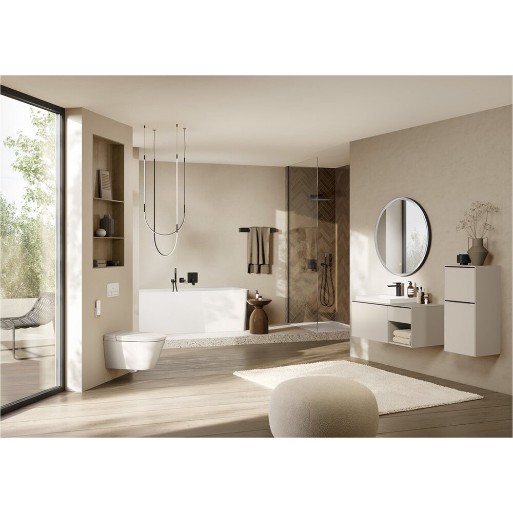 Брат за душ Villeroy&Boch Universal 40 cm квадратен профил черен мат