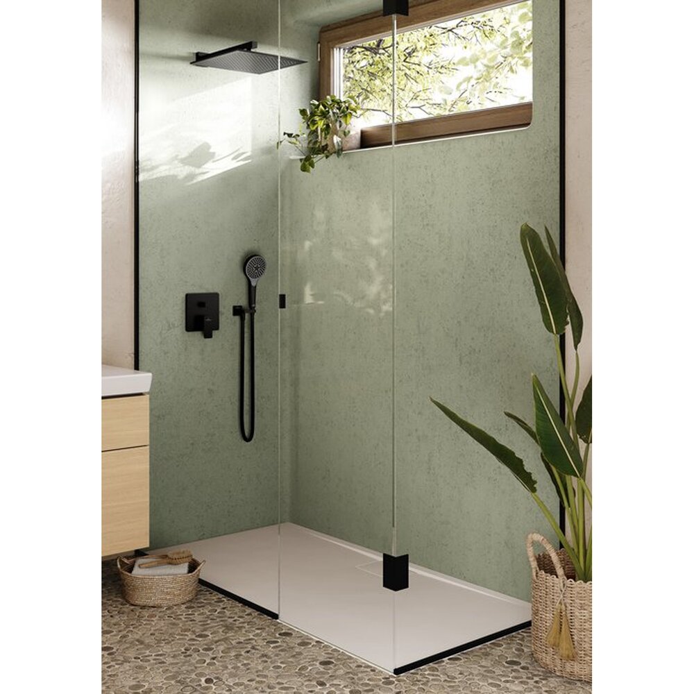 Брат за душ Villeroy&Boch Universal 40 cm квадратен профил черен мат