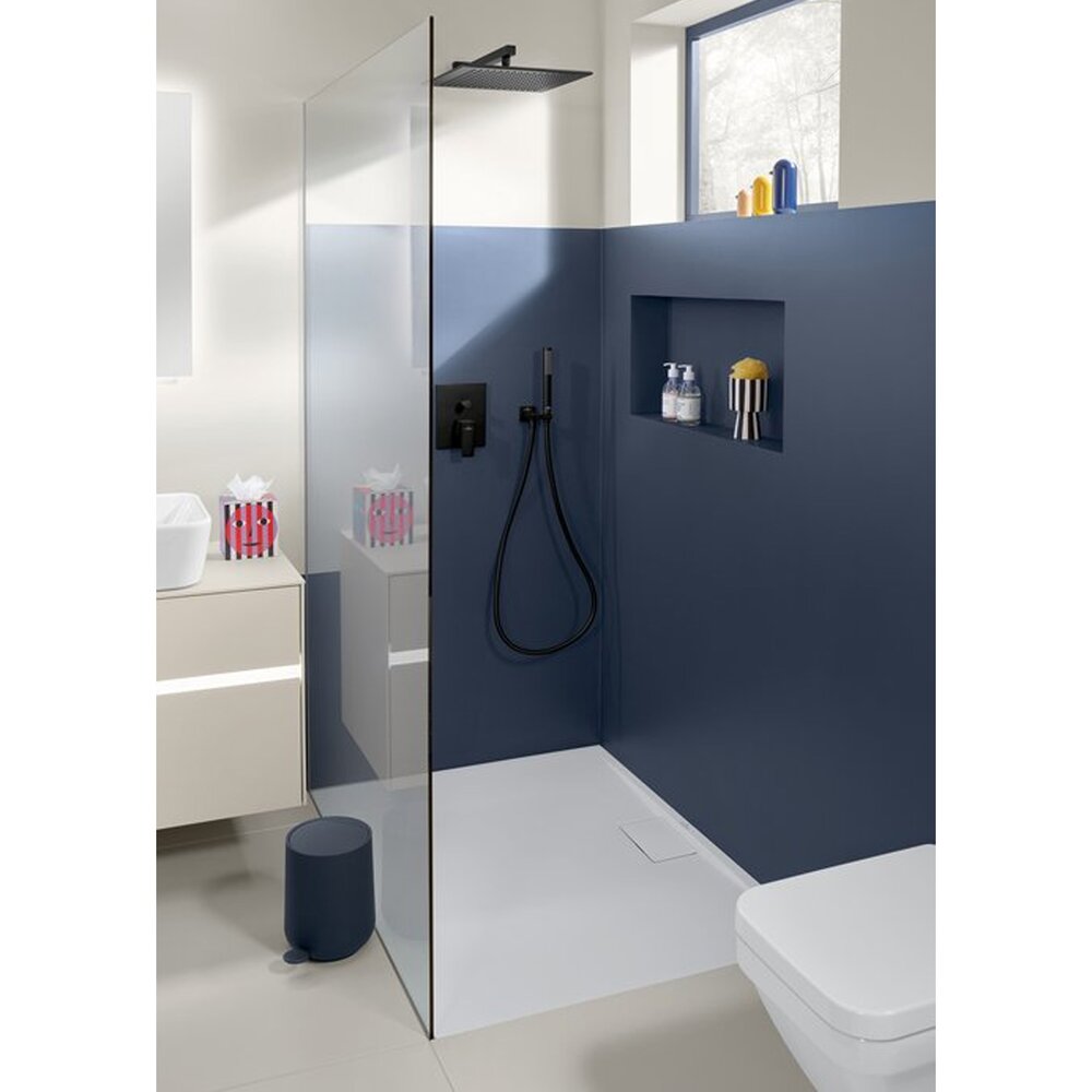 Брат за душ Villeroy&Boch Universal 40 cm квадратен профил черен мат
