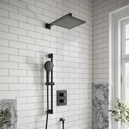 Брат за душ Villeroy&Boch Universal 40 cm квадратен профил черен мат