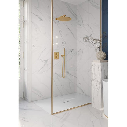 Рамка за душ Villeroy&Boch Universal 40 cm профил кръгъл златен мат