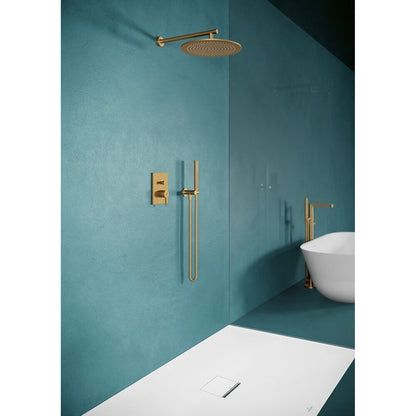 Рамка за душ Villeroy&Boch Universal 40 cm профил кръгъл златен мат