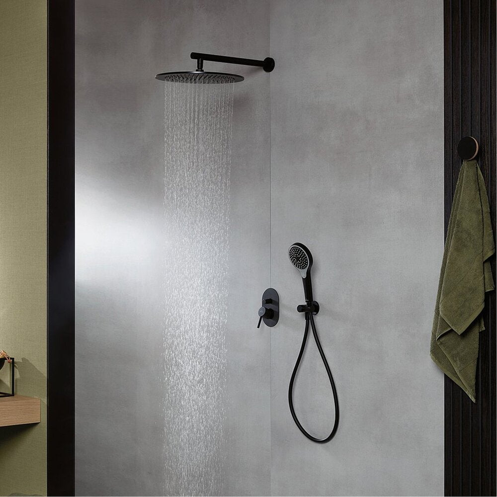Рамка за душ Villeroy&Boch Universal 40 cm профил кръгъл черен мат
