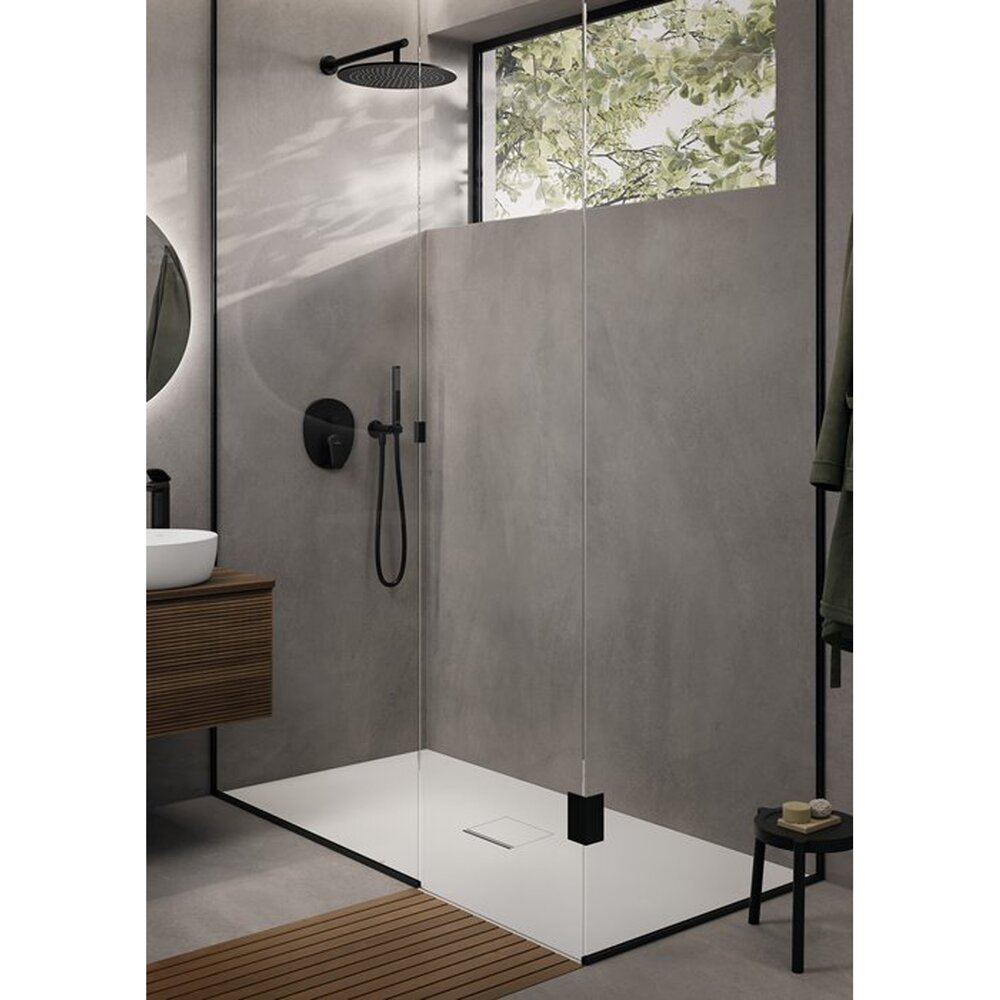 Рамка за душ Villeroy&Boch Universal 40 cm профил кръгъл черен мат
