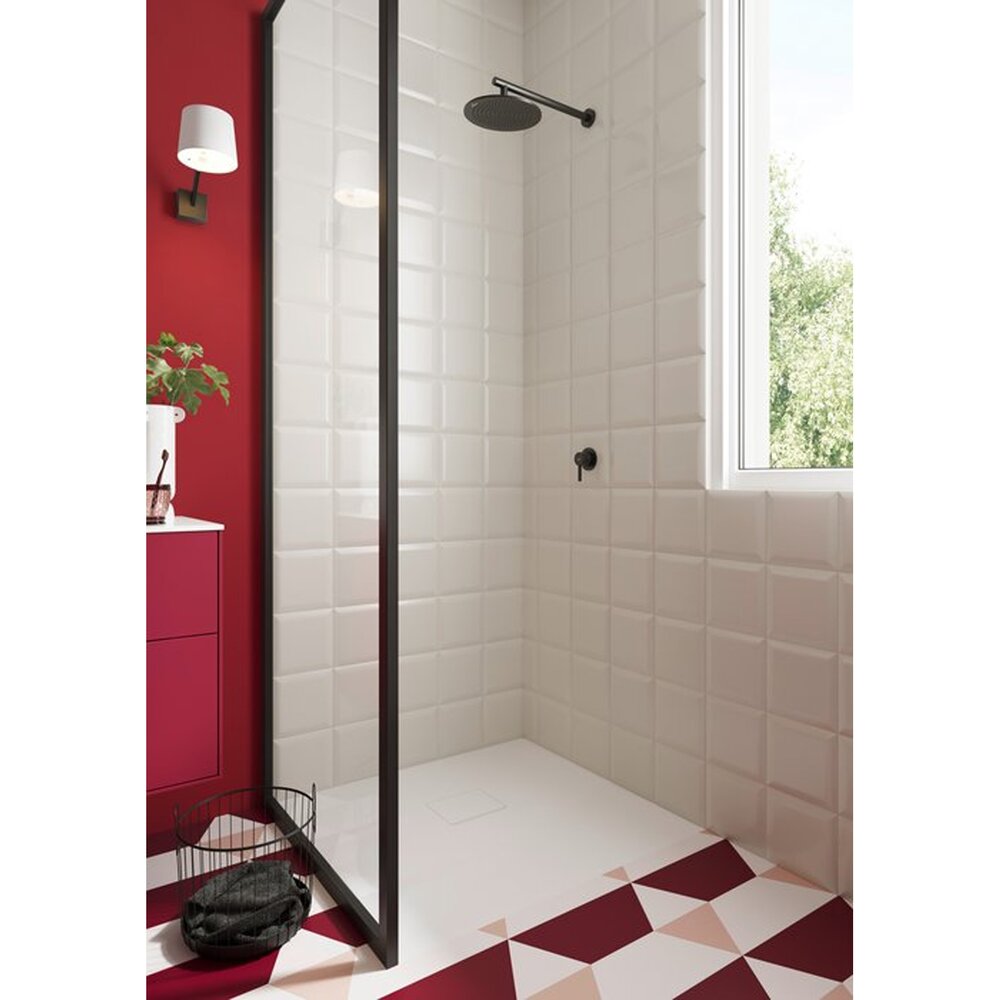 Рамка за душ Villeroy&Boch Universal 40 cm профил кръгъл черен мат