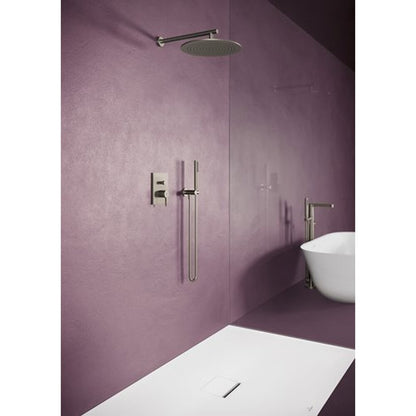 Рамка за душ Villeroy&Boch Universal 40 cm профил кръгъл никел мат