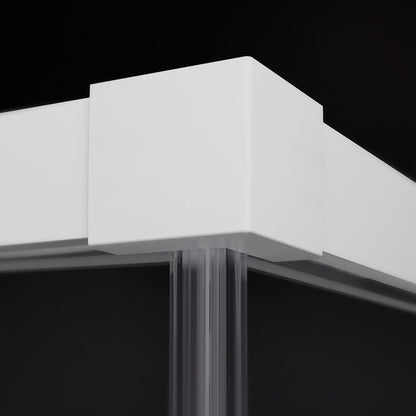 Правоъгълна душ кабина с плъзгаща се врата Radaway Idea KDJ 110x70 cm матово-прозрачно бяло дясно