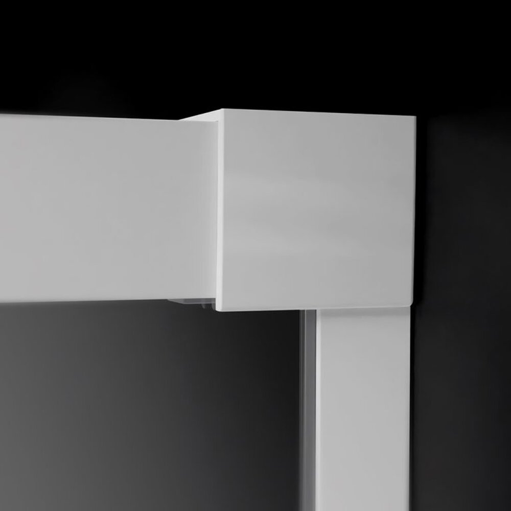 Правоъгълна душ кабина с плъзгаща се врата Radaway Idea KDJ 120x70 cm матово-прозрачно бяло ляво
