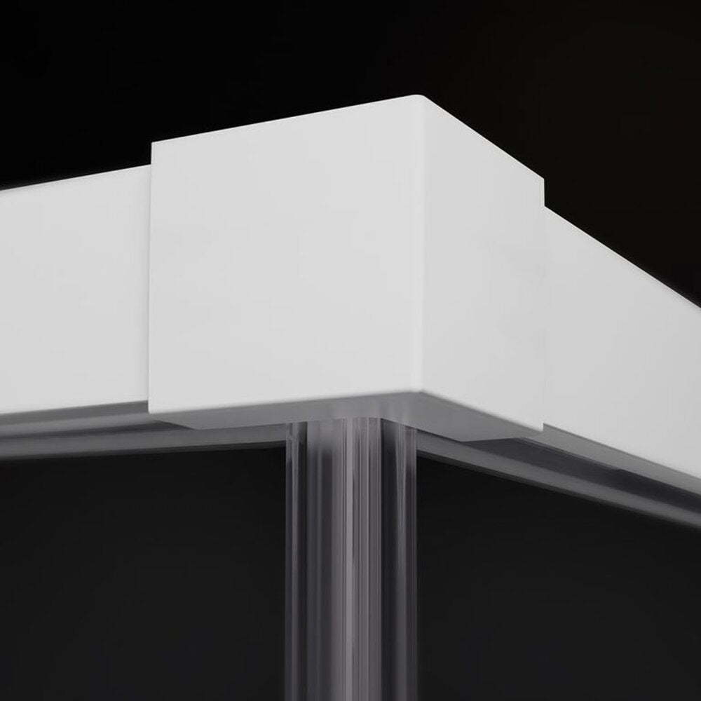 Правоъгълна душ кабина с плъзгаща се врата Radaway Idea KDJ 120x70 cm матово-прозрачно бяло ляво