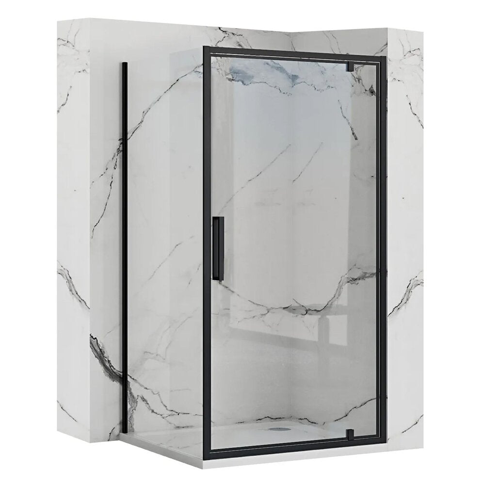 Ректорен душ с pivotanta врата Rea Rapid Swing 70x100 черен