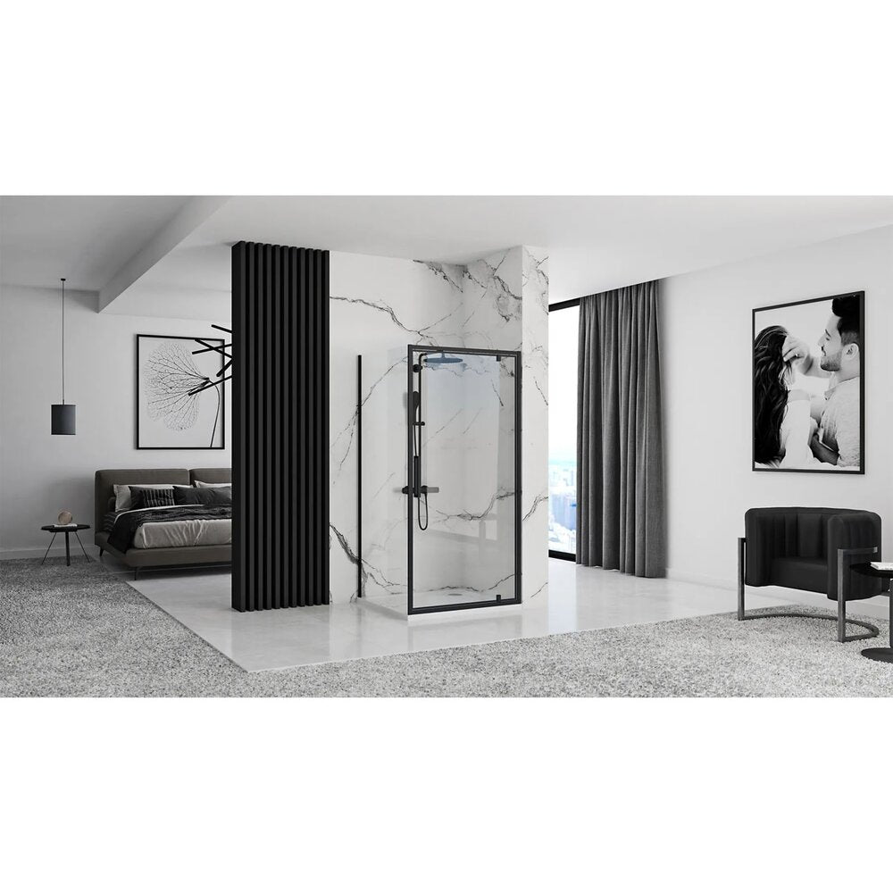 Ректорен душ с pivotanta врата Rea Rapid Swing 70x100 черен