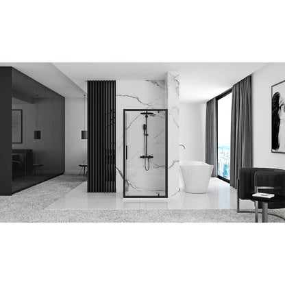 Ректорен душ с pivotanta врата Rea Rapid Swing 70x100 черен