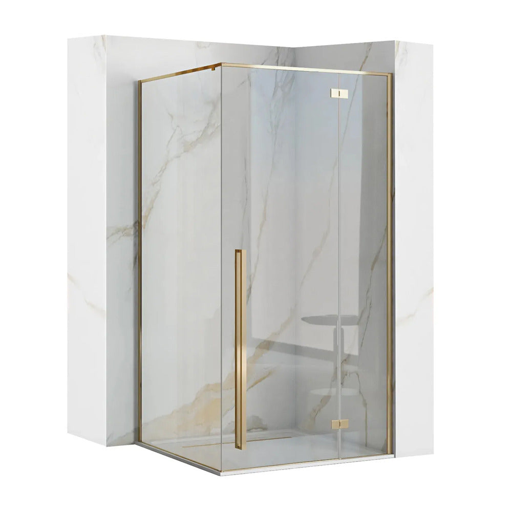 Ректангуларна душ кабинa Rea Fargo с врата 90x120 златна