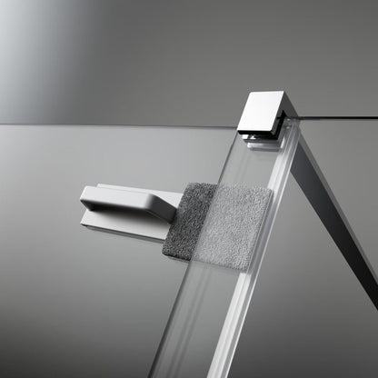 Правоъгълна душ кабина с плъзгаща се врата Radaway Furo KDJ 100x90 хромиран профил ляво