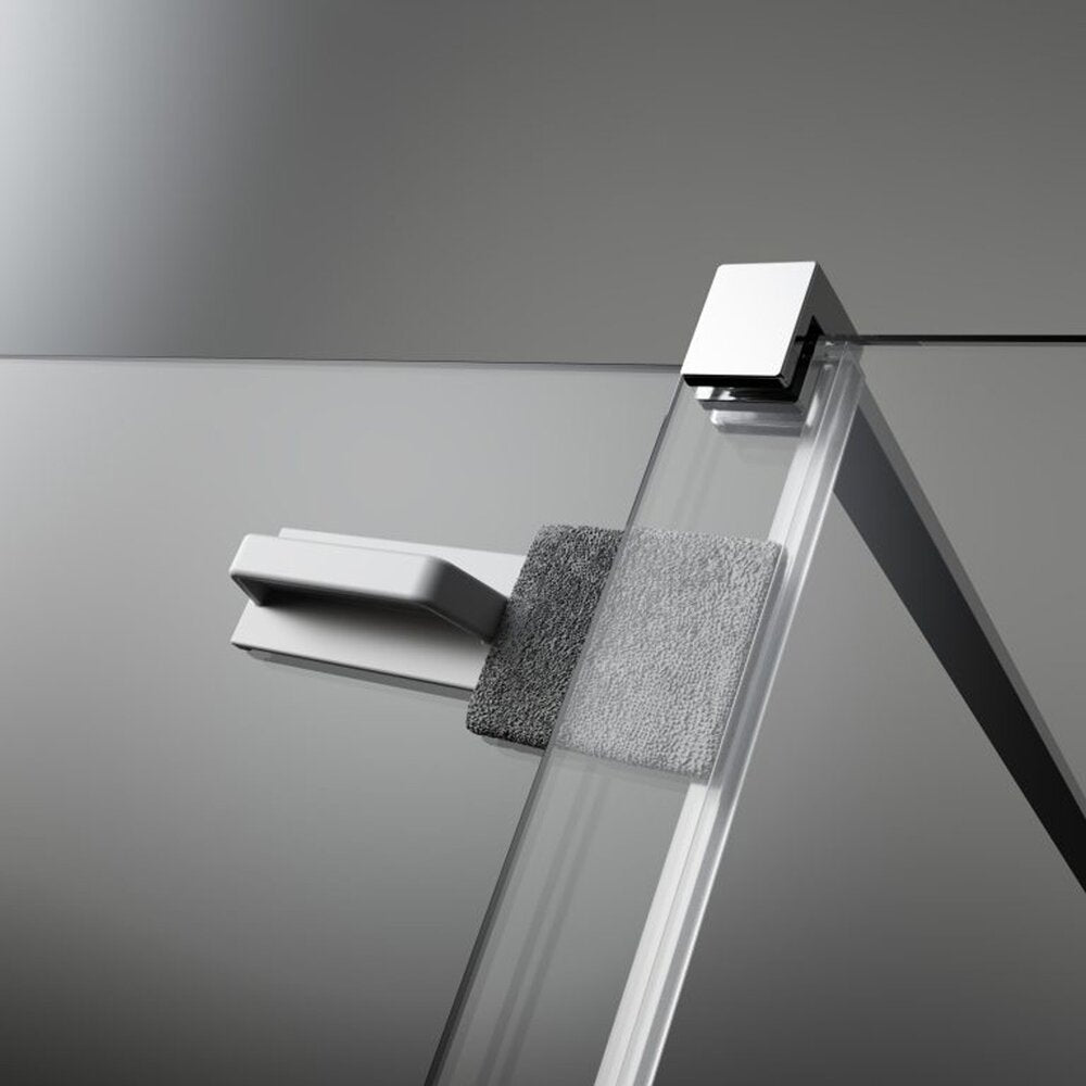 Правоъгълна душ кабина с плъзгаща се врата Radaway Furo KDJ 110x80 хромирана профил дясна