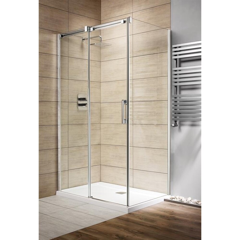 Правоъгълна душ кабина с плъзгащи се врати Radaway Espera KDJ 120x80 cm профил хром гланц ляво