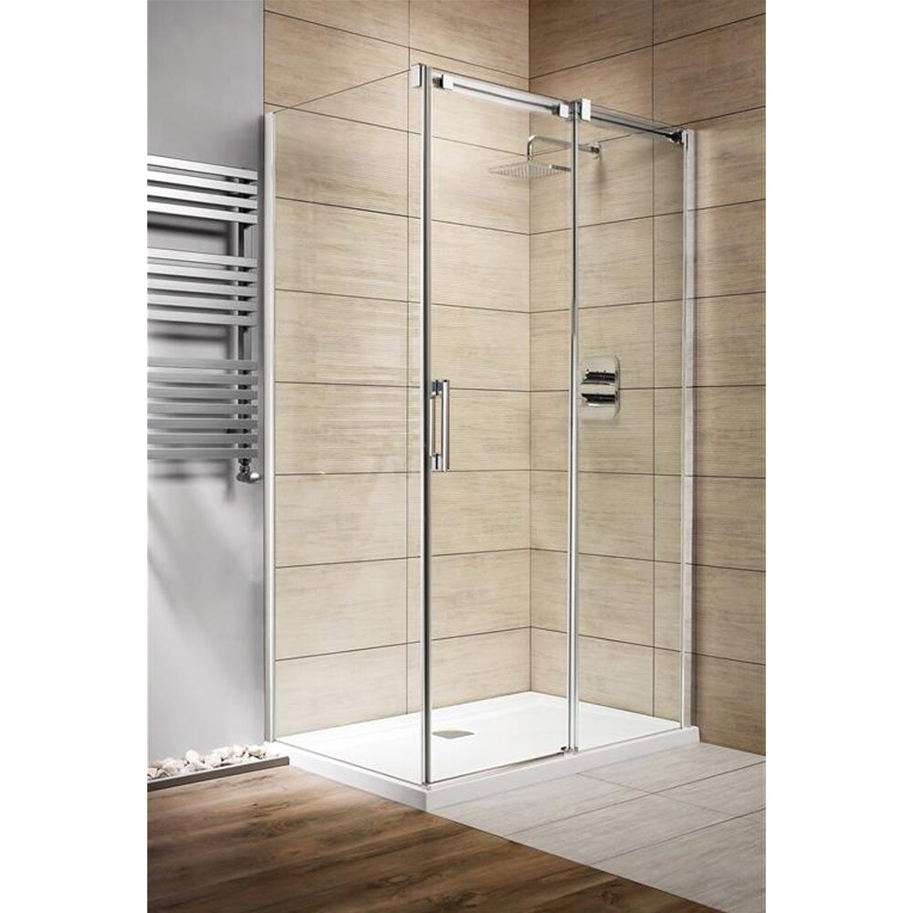 Правоъгълна душ кабина с плъзгащи се врати Radaway Espera KDJ 120x90 cm профил хром гланц десен