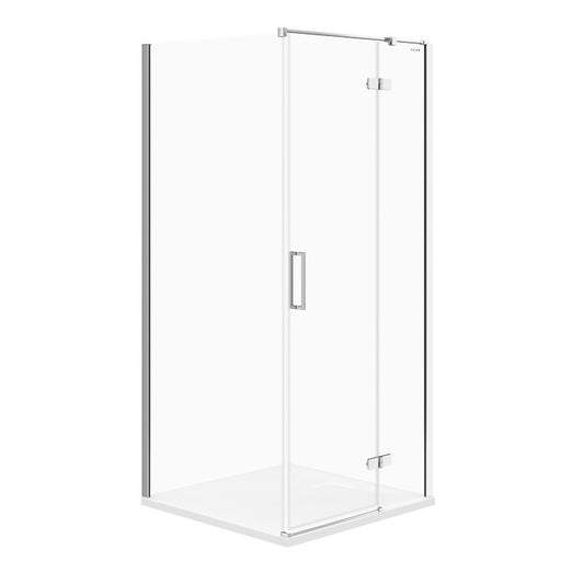 Cersanit Jota Square Shower Cabin with Right Hinged Door 90x90 Chrome