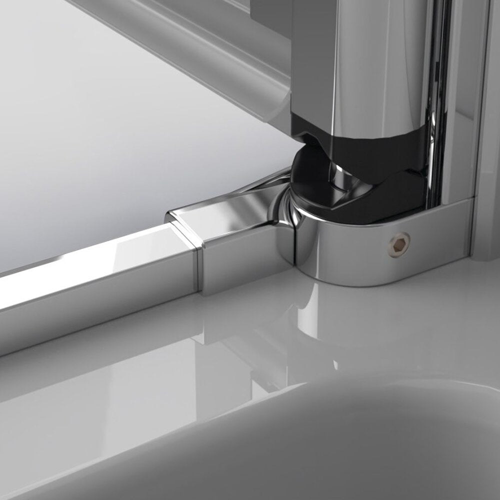 Плоска сгъваема душ кабина Radaway Eos KDD B 90x90 хром