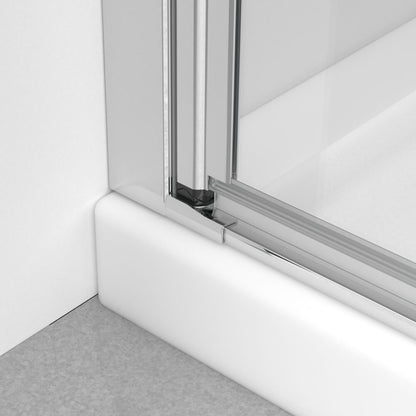 Плоска сгъваема душ кабина Radaway Eos KDD B 90x90 хром