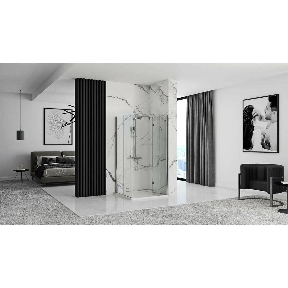 Rea Fold N2 Square Shower Cabin with Folding Doors 80x80 Chrome