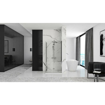Rea Fold N2 Square Shower Cabin with Folding Doors 80x80 Chrome