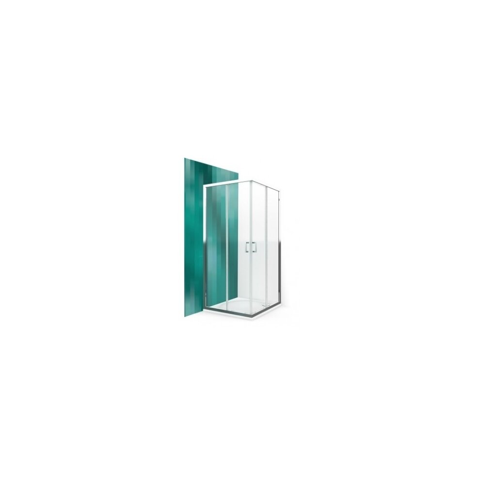 Square Shower Cabin with Sliding Doors Roth Lega Line LLS2 800 80x80