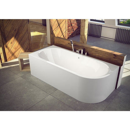 Besco Avita Asymmetrical Bathtub 170x75 Left