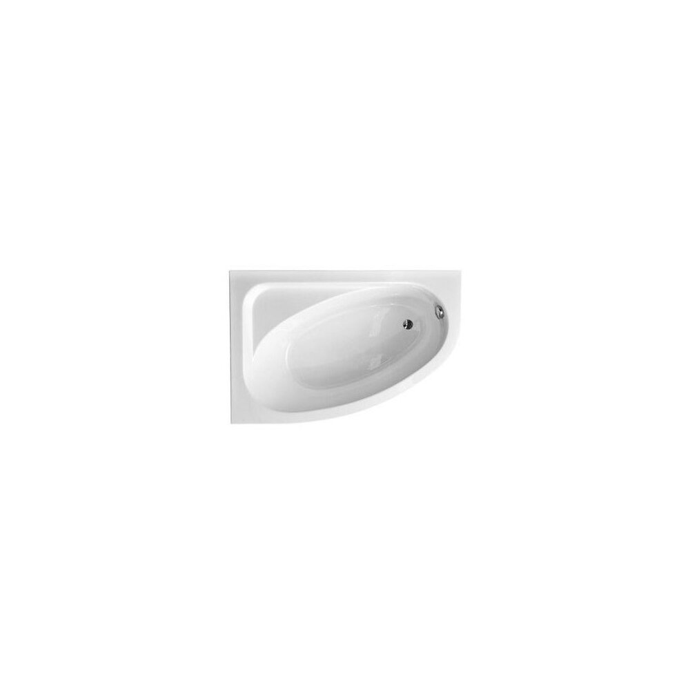 Асиметрична вана Besco Cornea 140x80 см, ляв монтаж