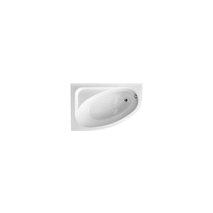 Асиметрична вана Besco Cornea 140x80 см, ляв монтаж