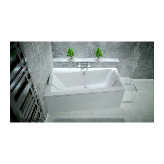 Besco Infinity Asymmetrical Bathtub 160x100 cm Left