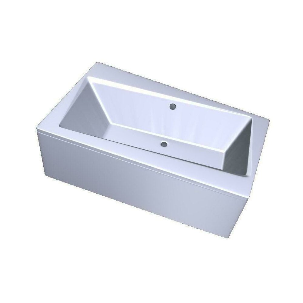 Besco Infinity Asymmetrical Bathtub 160x100 cm Left