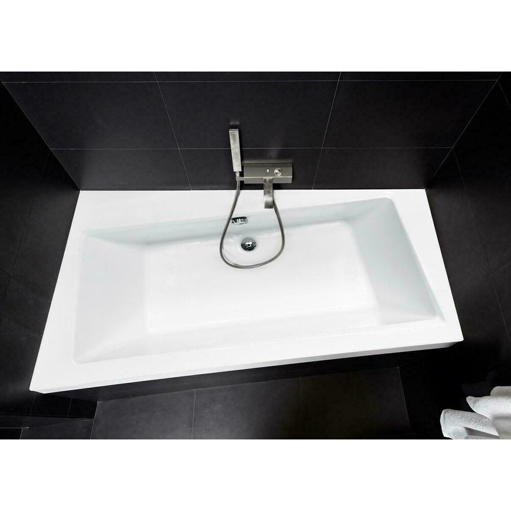 Besco Infinity Asymmetrical Bathtub 160x100 cm Left