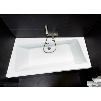 Besco Infinity Asymmetrical Bathtub 160x100 cm Left