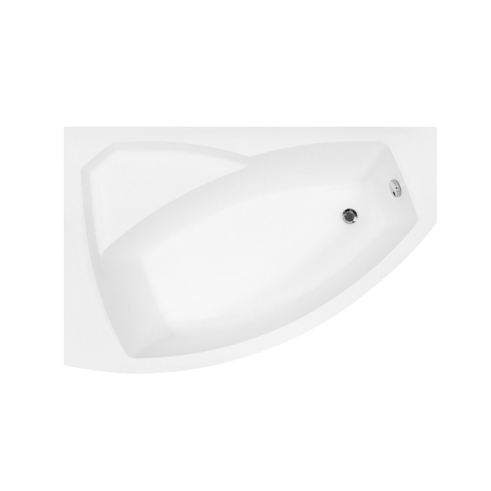 Асиметрична вана Besco Rima 150x95 см, ляво монтиране