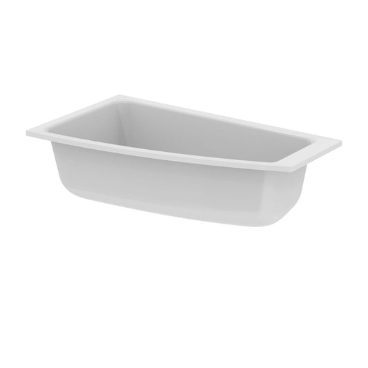 Ideal Standard i.life Asymmetrical Bathtub Left Installation 160X90 cm Glossy White