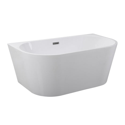 Besco Vica Freestanding Bathtub 170x80 cm White Wall-Mounted