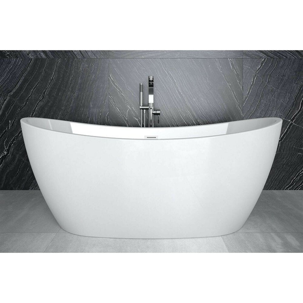 Freestanding bathtub Besco Ayla 170x80 cm glossy white