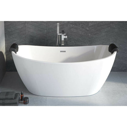 Freestanding bathtub Besco Ayla 170x80 cm glossy white