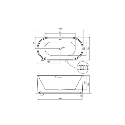 Фремд луксозен душкадър Besco Giuliana 150x75 см