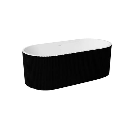 Besco Giuliana Freestanding Bathtub 170x78 cm White/Black