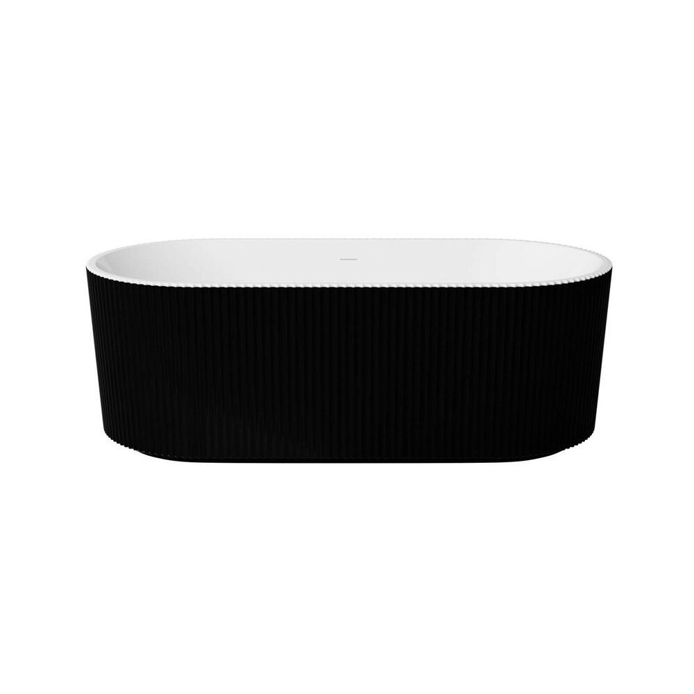 Besco Giuliana Freestanding Bathtub 170x78 cm White/Black