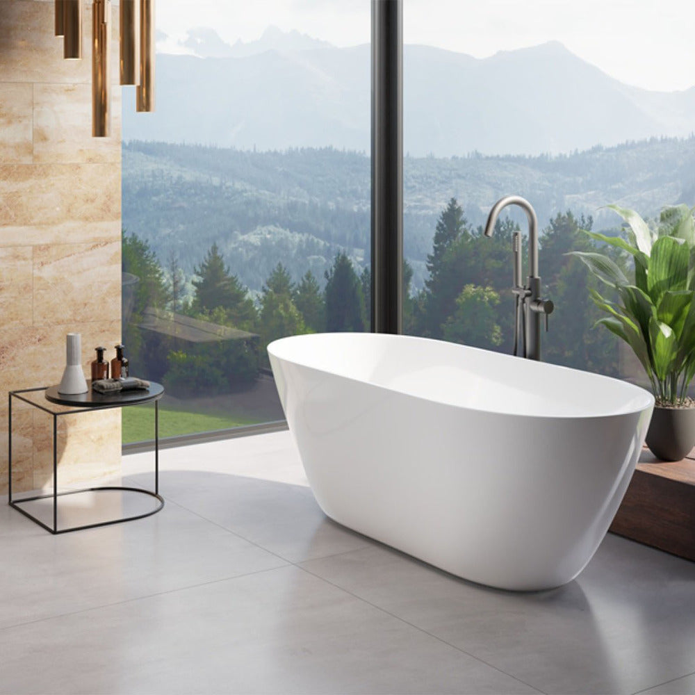Freestanding bathtub Besco Moya 170x72 cm glossy white
