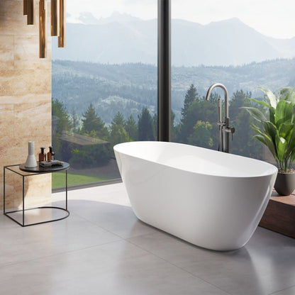 Freestanding bathtub Besco Moya 170x72 cm glossy white