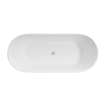 Freestanding bathtub Besco Moya 170x72 cm glossy white