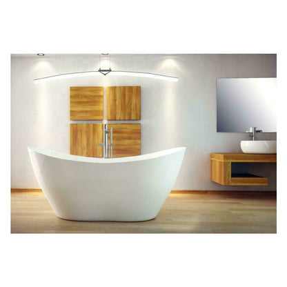 Besco Viya White Freestanding Bathtub 160x70 cm