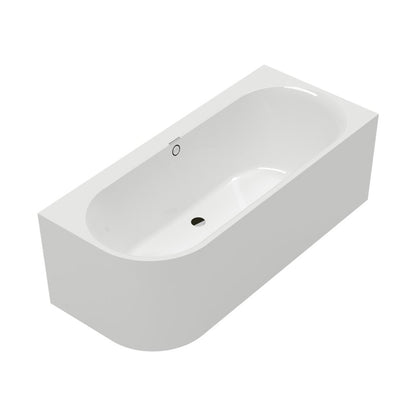Ъглова свободно стояща вана Villeroy&Boch Oberon 2.1 180x80 см бяла дясна, прикрепена към стената, BTW