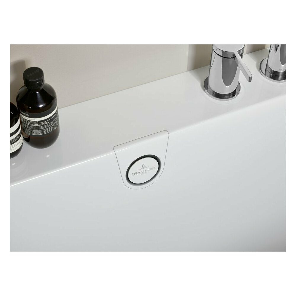 Ъглова свободно стояща вана Villeroy&Boch Oberon 2.1 180x80 см бяла дясна, прикрепена към стената, BTW